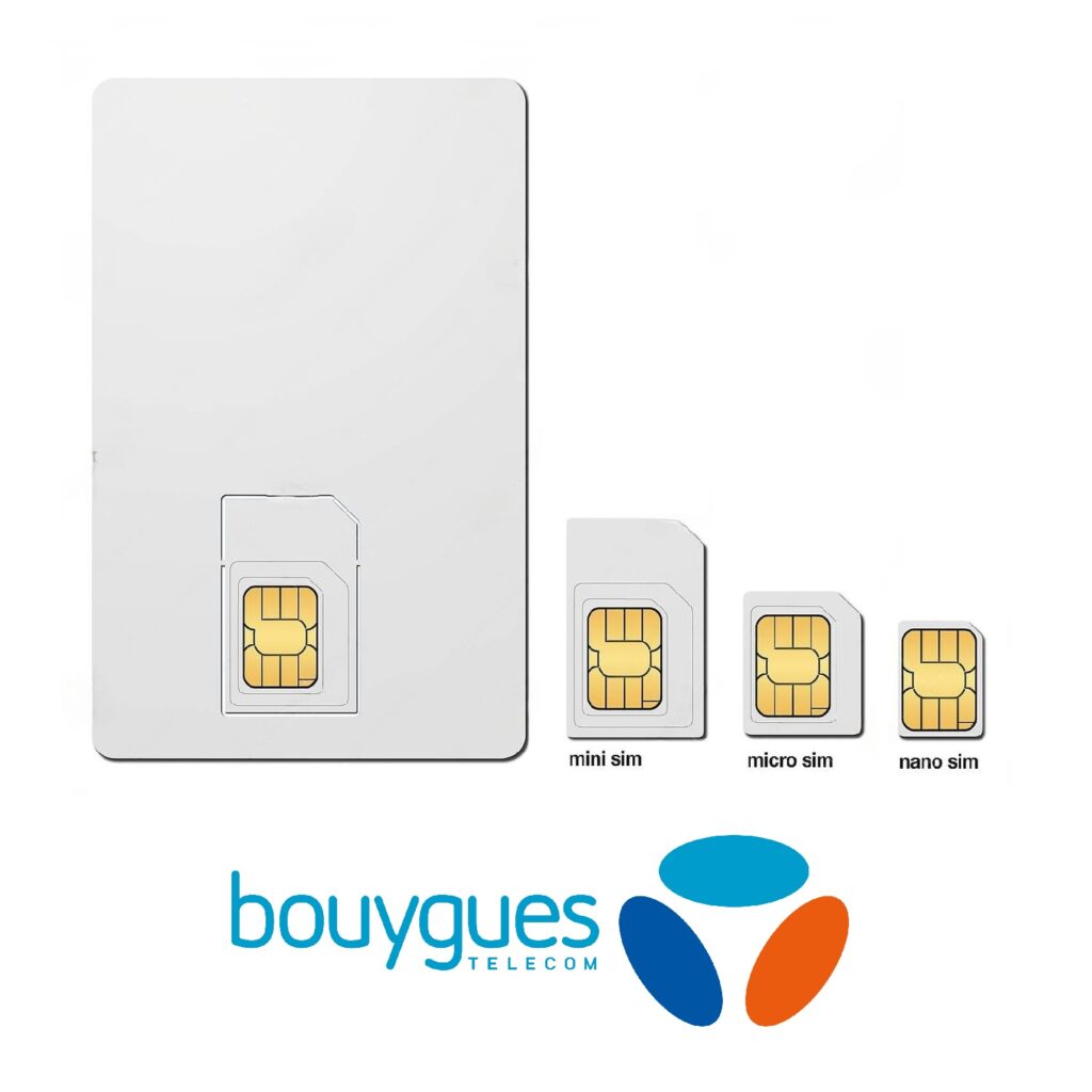 Carte SIM réseau Bouygues - Triple découpe Marque blanche - Achat Cloud